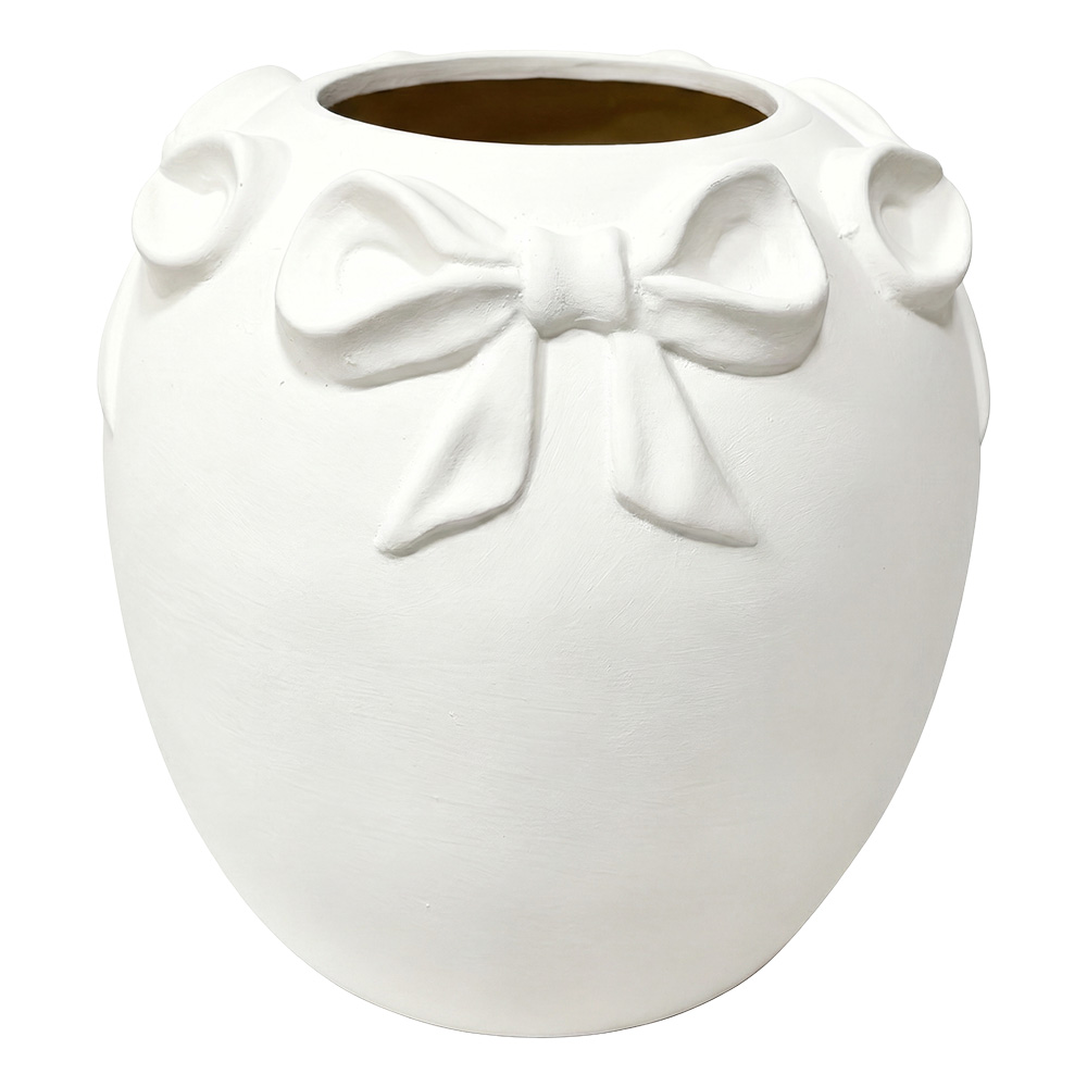 Decorative Vase White Ø 16x16 cm