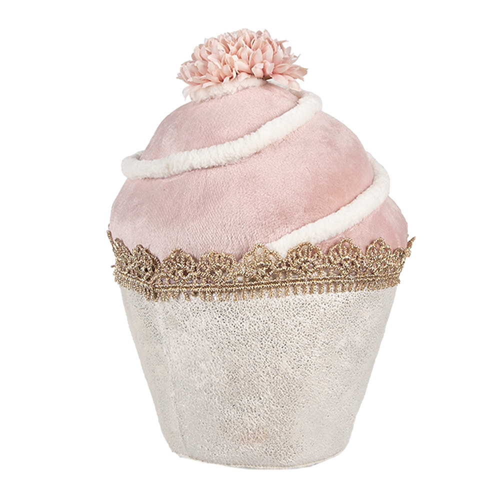 Dekoration Cupcake Rosa Beige Ø 11x16 cm