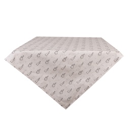 [BNS01] Tablecloth Beige Grey 100x100 cm