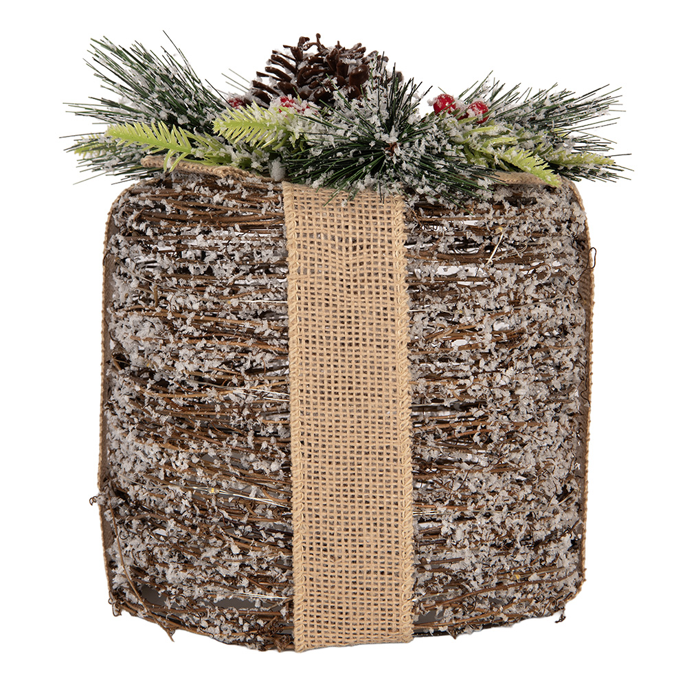 Decoratie cadeau LED Ø 25x30 cm / 3xAA