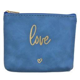 [JZTB0080BL] Kulturtasche Damen Blau 13x1x10 cm