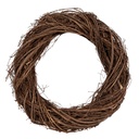 Decoration Garland Brown Ø 35x6 cm