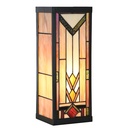 Applique murale Tiffany Beige Marron 14x16x40 cm E27/max 1x100W