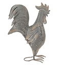 Decoration Statue Rooster Grey 30x14x40 cm