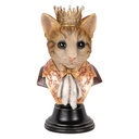 Statua Decorativa Gatto Marrone Beige 20x19x37 cm