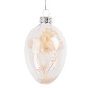 Decorazione pendente uovo Trasparente Ø 5x8 cm