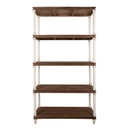 Cabinet White Brown 110x40x210 cm