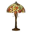 Wall Lamp Tiffany Beige, Red Ø 40x63 cm E27/max 2x60W