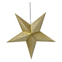 Weihnachtsdeko Stern Goldfarbig 60x22x60 cm