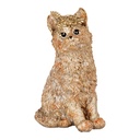 Deko Katze Beige 16x14x25 cm