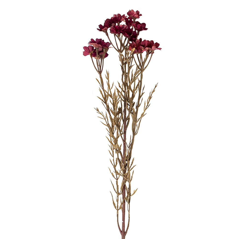 Branche de décoration avec fleurs Rouge 77 cm