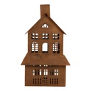 Decoration House Brown 16x10x31 cm