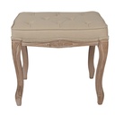 Decorative Stool Brown Beige 50x36x47 cm