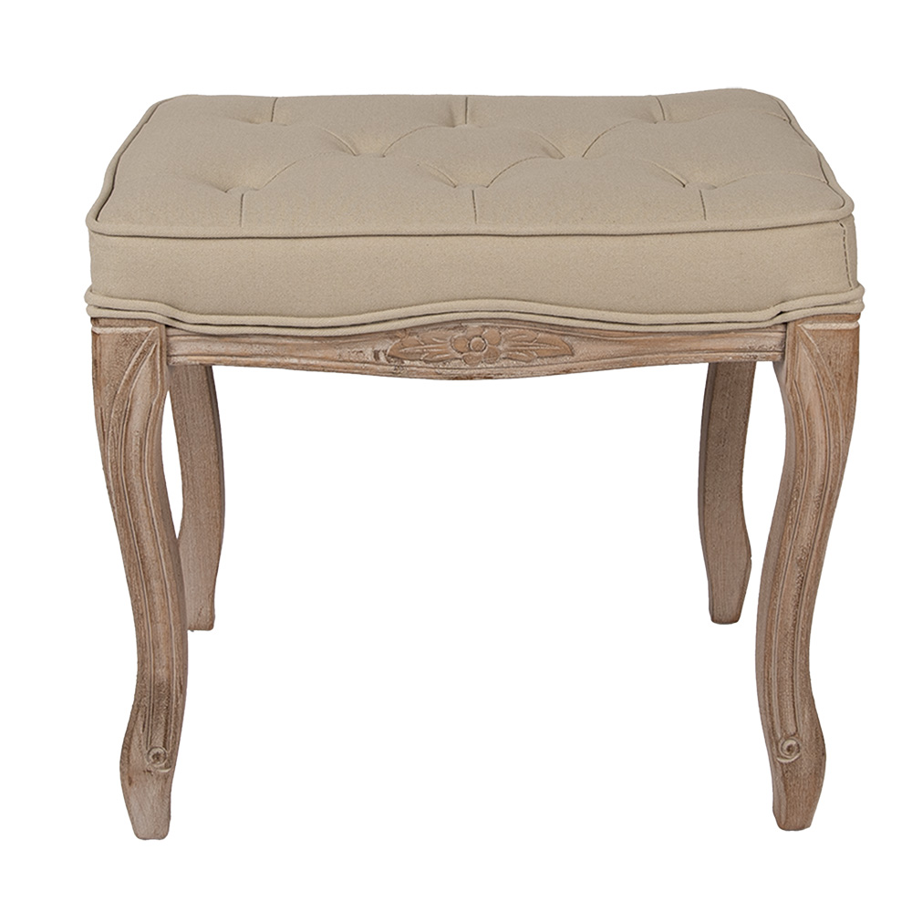 Tabouret de décoration Marron Beige 50x36x47 cm
