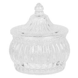 [6GL5006] Bonbonnière avec couvercle Transparent Ø 10x11 cm