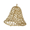 Pendentif décoratif Cloche Couleur or Ø 11x11 cm