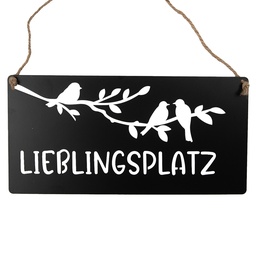 [6Y5697] Tableau de texte Noir 30x1x15 cm