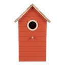 Maison d'oiseau Rouge Marron 15x10x22 cm