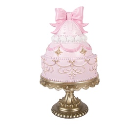 [6PR6281] Decorazione la torta Rosa Color oro Ø 19x33 cm