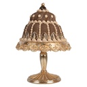 Dekoration Torte Braun Goldfarbig Ø 26x36 cm