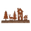 Décoration Maisons Marron 36x7x18 cm
