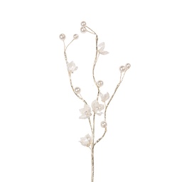 [66645] Decoratie tak met bloemen 4x4x40 cm
