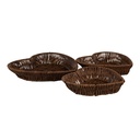 Paniers de rangement (set de 3) Marron 28x25x5 / 25x23x5 / 22x21x5 cm