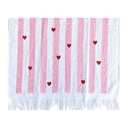 Guest Towel White Pink 40x66 cm