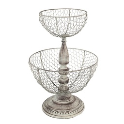 [6Y5412] Etagere Beigefarbig Ø 30x44 cm