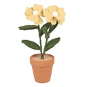 Decorative flowers Yellow Green 8x8x26 cm