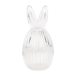 [6GL4917] Storage Jar with Lid Transparent Ø 9x17 cm