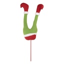 Décoration Noël Jambes d'elfe de Noël Vert Rouge 20x10x80 cm