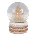 Schneekugel Braun Transparent Ø 5x7 cm