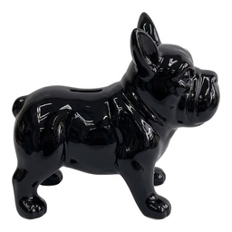 [6CE2469] Salvadanaio Cane Nero 20x9x17 cm