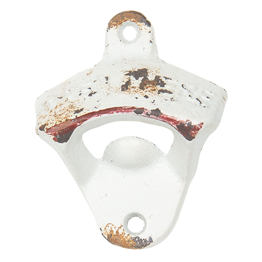 Flaschenöffner Weiß 6x3x8 cm