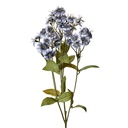 Decorative Artificial Branch with flowers Blue Green 8x8x63 cm