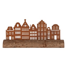 [6Y6190] Decoratie huizen 25x5x8 cm