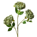 Decorative Artificial Branch with flowers Green 12x8x80 cm