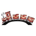 Decorazione Treno Rosso 108x18x44 cm