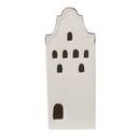 Dekoration Haus mit LED Beige, Goldfarbig 7x6x16 cm