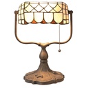 Lampada parete Tiffany Beige, Marrone 26x21x37 cm E27/max 1x60W