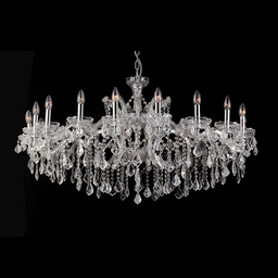 [5LL-CR63] Lampadario Trasparente Ø 120x64 cm E14/max 18x40W