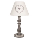 Tischlampe Grau Weiß Ø 23x40 cm E27/max 1x40W