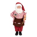 Weihnachtsdeko Weihnachtsmann Rot Weiß 22x19x45 cm