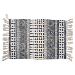 [KT081.009] Bodenmatte Beige Blau 60x90 cm