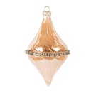 Christmas Bauble Orange Ø 8x14 cm