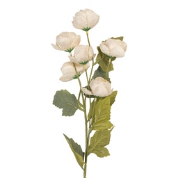 Clayre & Eef Fleur artificielle 10x10x63 cm Blanc Plastique