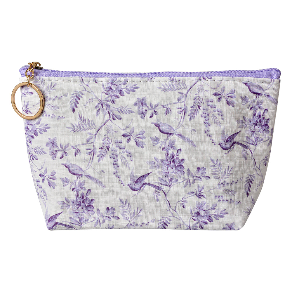 Trousse de toilette pour femmes Blanc Violet 21x5x13 cm