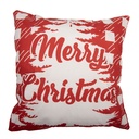 Housse de coussin Rouge Blanc 45x45 cm