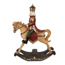 décoratif cheval à bascule Marron, Rouge 22x9x29 cm